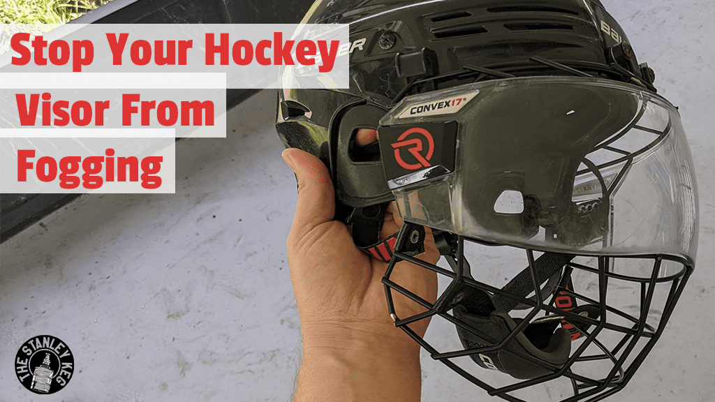 stop your hockey visor from fogging